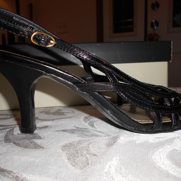 Sandales Liz Claiborne Noires à Talon 3 Pouces - Bretelles Perlées - Taille 7M (US) - Neuf Sans Boîte